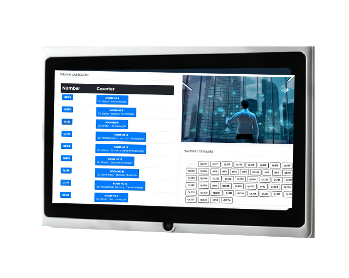 queue management software solution serving station