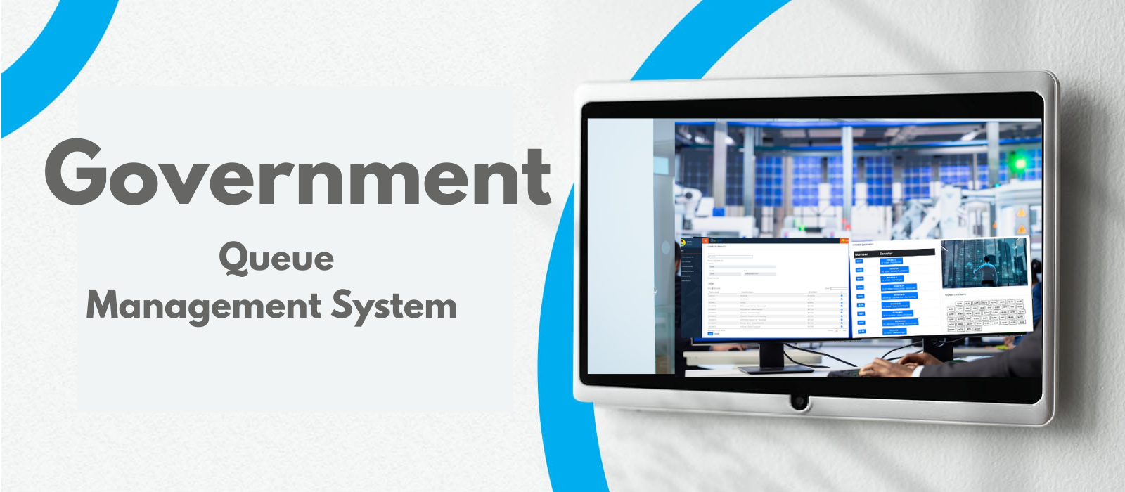 Government Queue Management software banner
