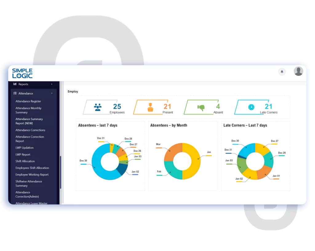 HRMS software solution attendance module