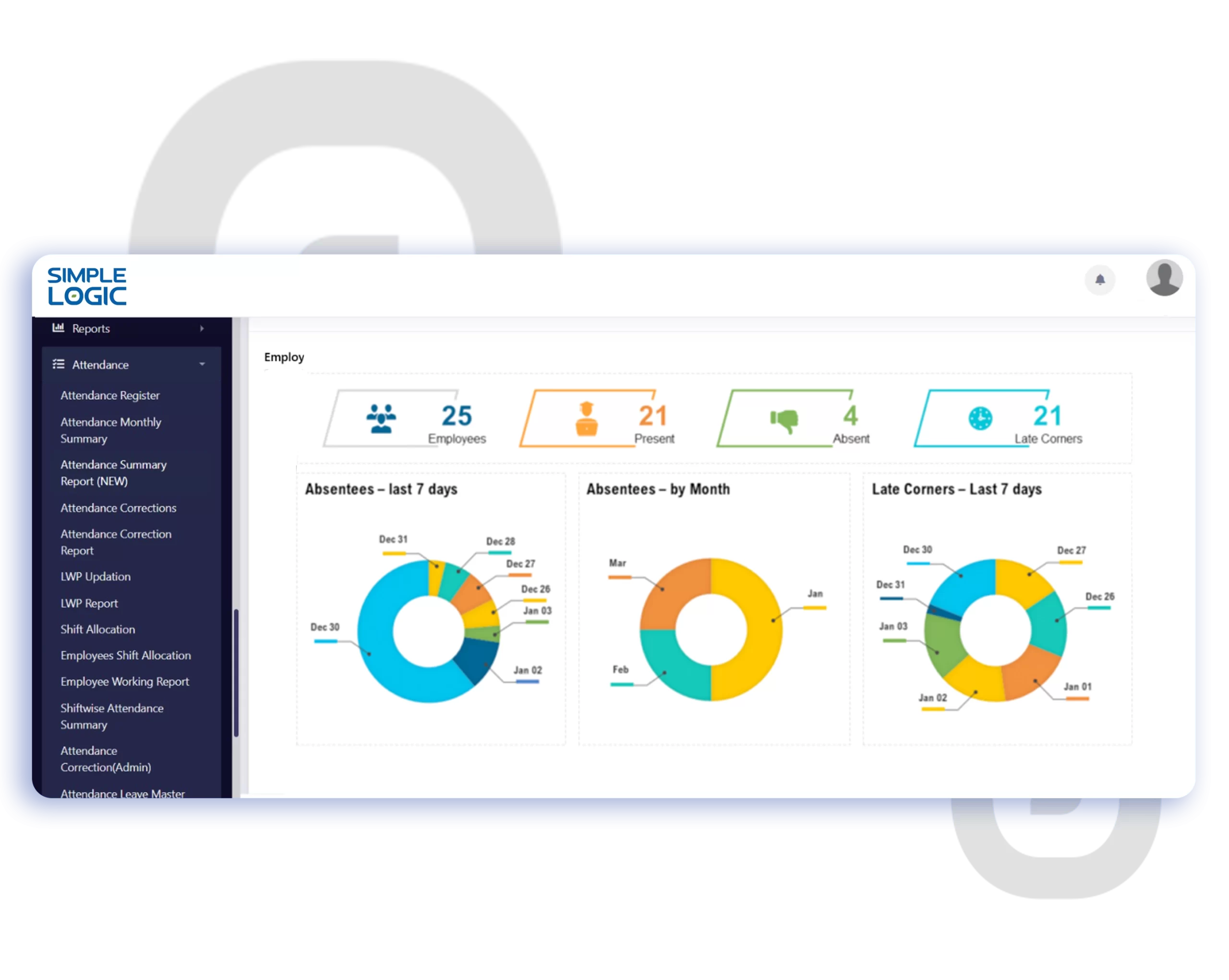 HRMS software solution attendance module