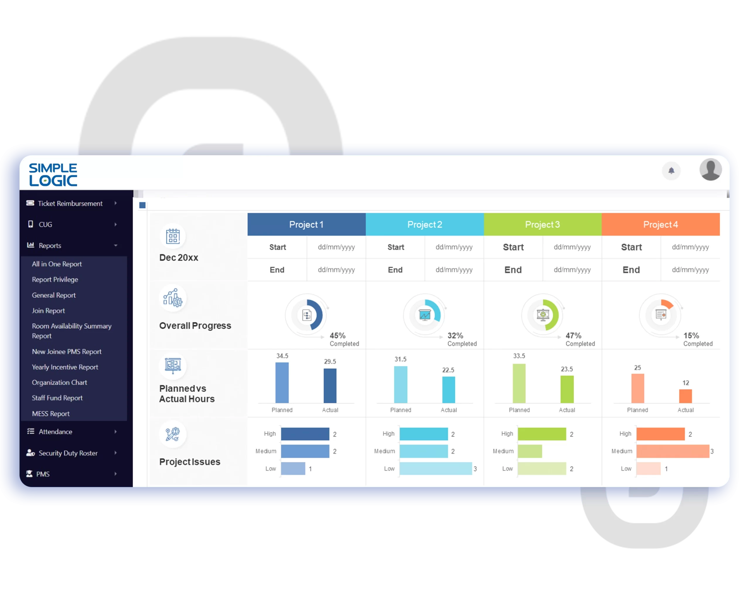 HRMS software UAE-all in on report
