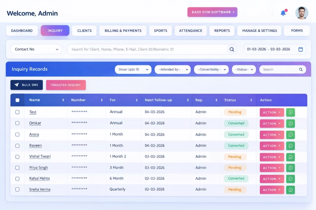 gym management software in Dubai