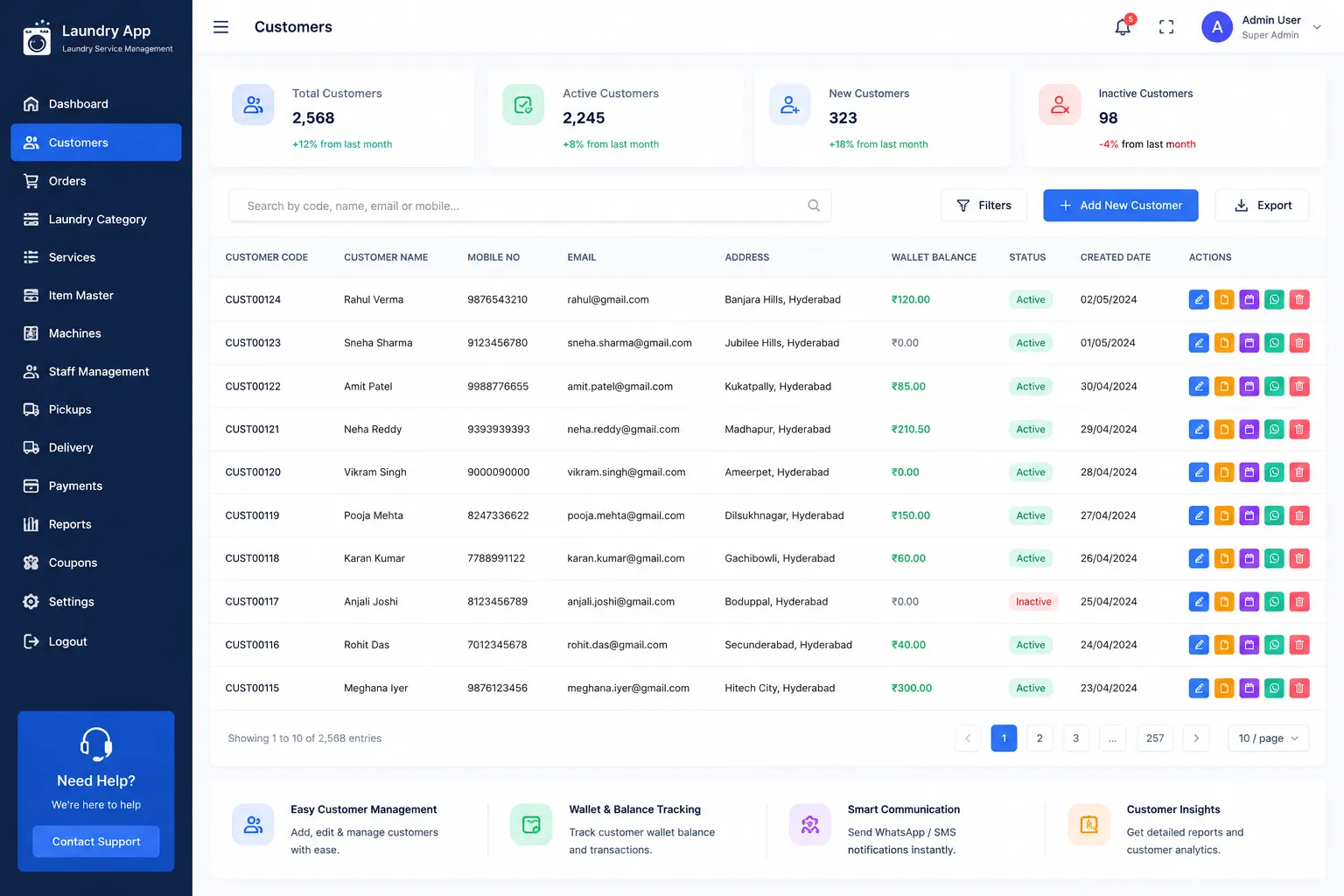 laundry management software