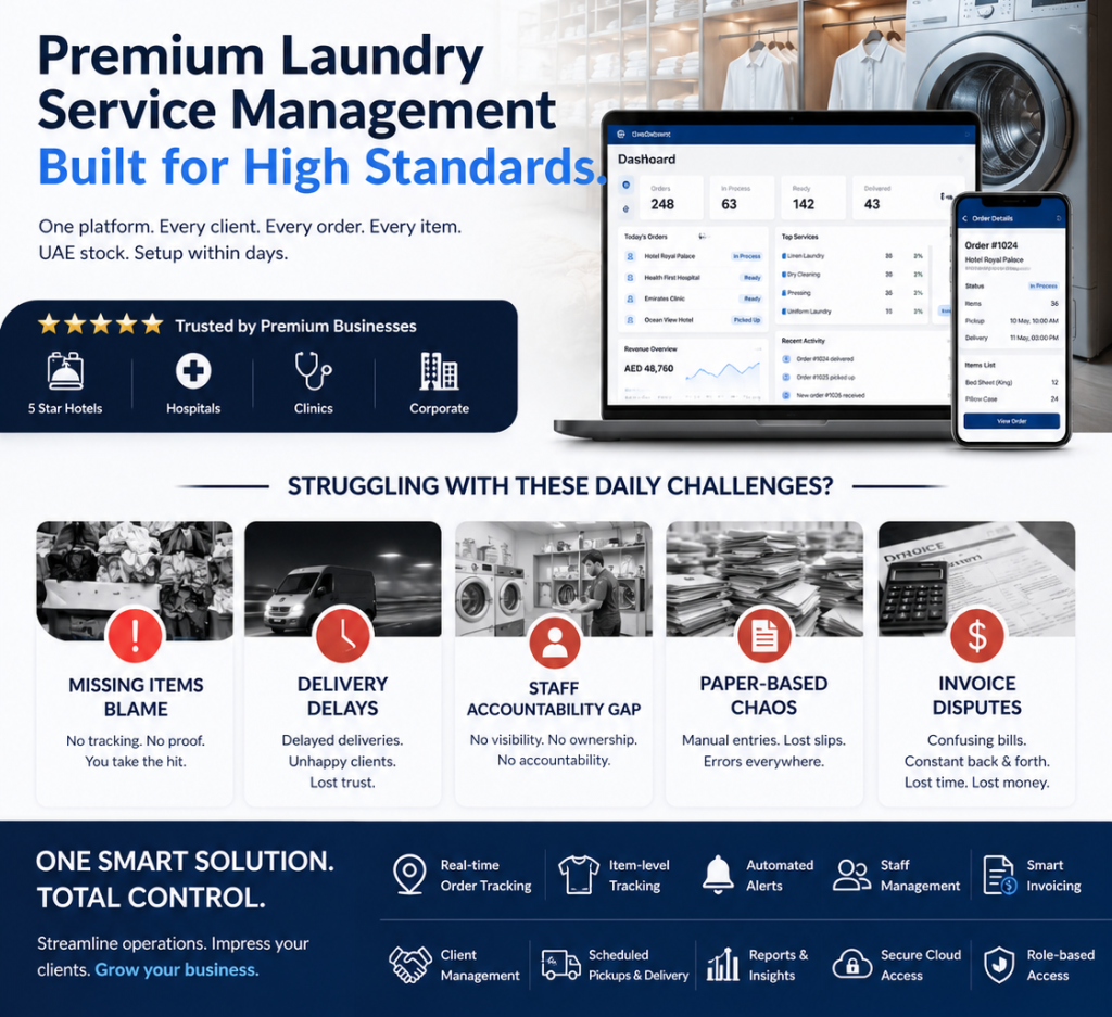 Laundry Management Software UAE