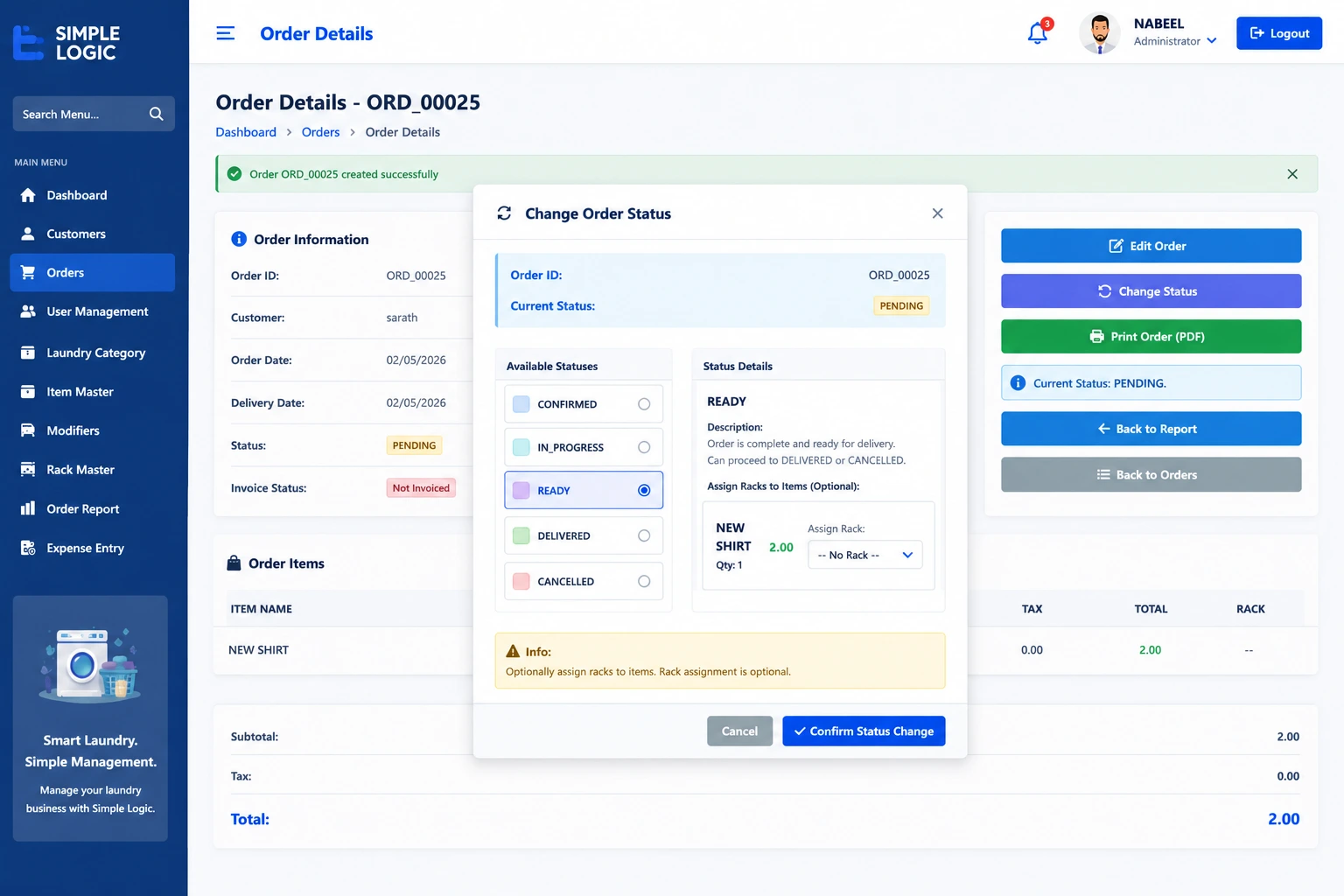 laundry management software uae