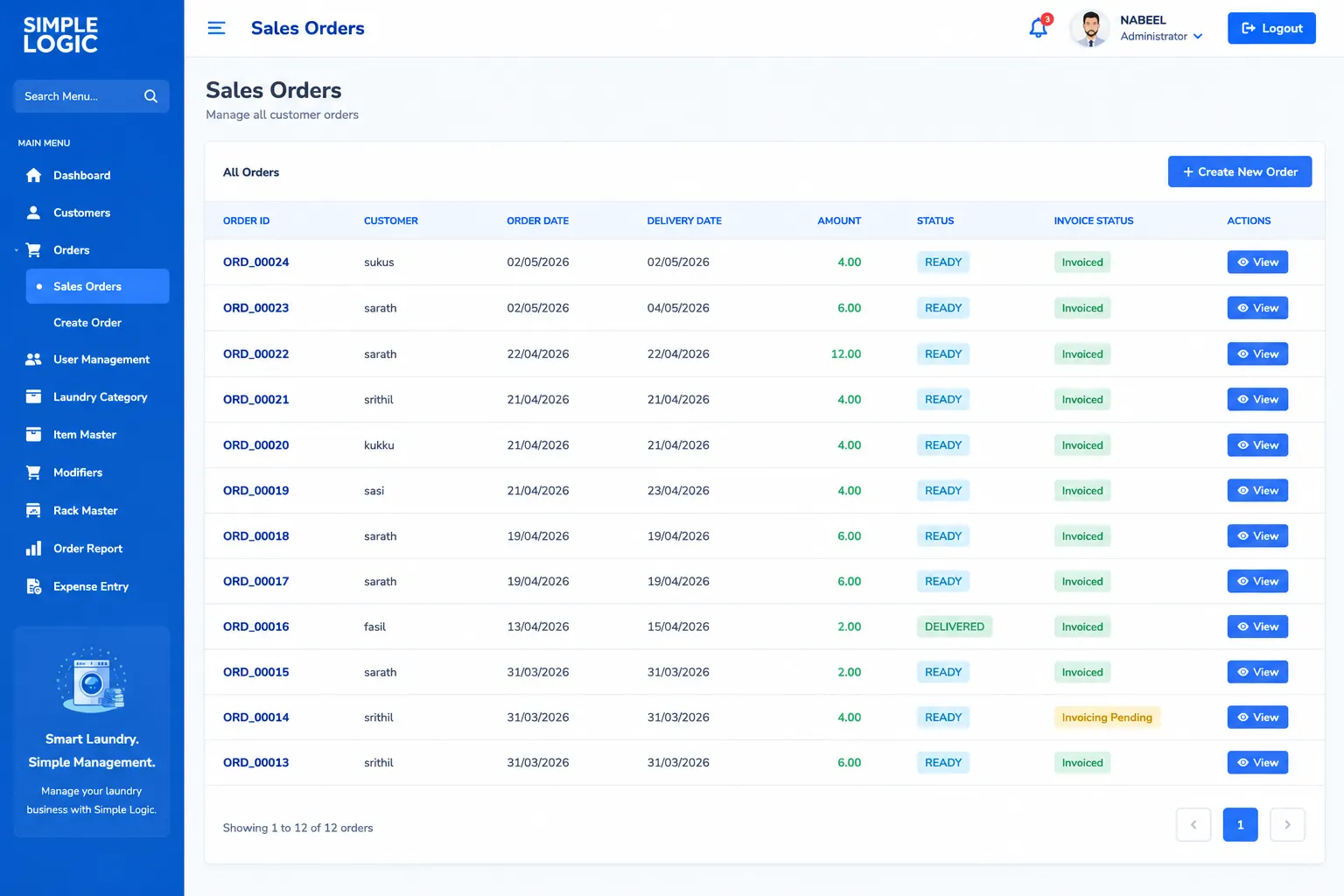 laundry management software uae