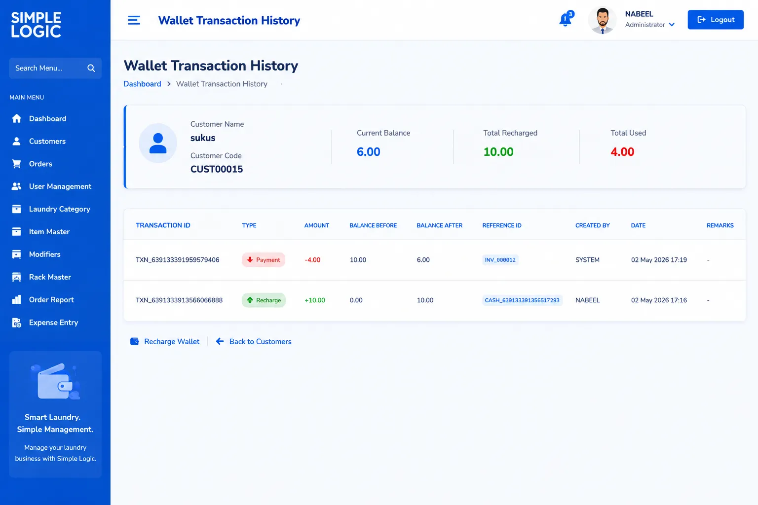 laundry management software uae