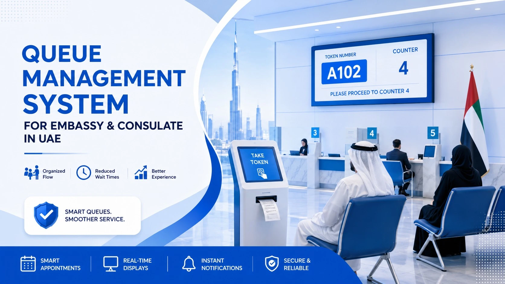 Queue Management System for Embassy and Consulate in UEA